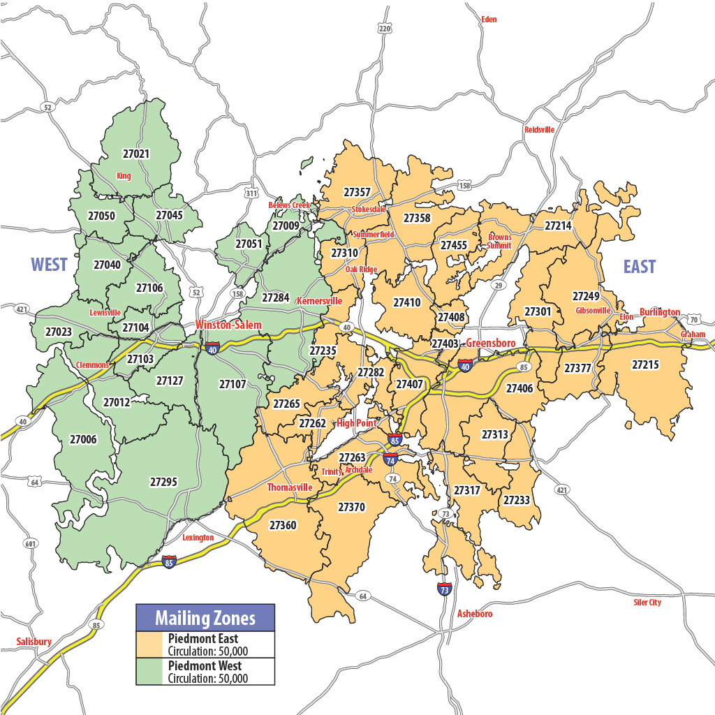 Map of RSVP Piedmont